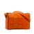 Bottega Veneta B Bottega Veneta Orange Calf Leather skin Intrecciato Cassette Crossbody Italy
