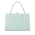 Celine B Celine Green Light Green Calf Leather Clasp Tote Italy