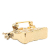 Chanel AB Chanel Gold Gold Plated Metal CC Quilted Flap Bag Brooch France