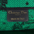 Christian Dior AB Dior Green Canvas Fabric Medium Embroidered Book Tote Italy