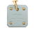 Hermès B Hermès Gold with Blue Gold Plated Metal Swift As De Coeur Push Back Earrings France