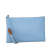 Gucci AB Gucci Blue Light Blue Calf Leather skin Bamboo Clutch Italy