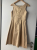 Georges Rech Goldenes Kleid Beige