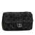 Chanel B Chanel Black Lambskin Leather Leather Washed Lambskin Studded Metal Beauty Flap Italy