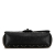 Chanel B Chanel Black Lambskin Leather Leather Washed Lambskin Studded Metal Beauty Flap Italy