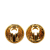 Chanel AB Chanel Gold Gold Plated Metal CC Clip on Earrings France