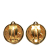 Chanel AB Chanel Gold Gold Plated Metal CC Clip On Earrings France