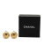 Chanel AB Chanel Gold Gold Plated Metal CC Clip On Earrings France