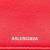 Balenciaga B Balenciaga Red Calf Leather Papier Hearts Compact Wallet Italy