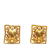 Chanel B Chanel Gold Gold Plated Metal CC Clip-On Earrings France