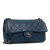 Chanel AB Chanel Blue Calf Leather Medium Aged skin Duo Color Flap Italy