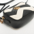 Gucci GG Marmont Mini Leather Chain Black × White Crossbody Bag