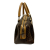 Celine B Celine Brown Coated Canvas Fabric Macadam Boston Bag Italy