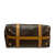 Celine B Celine Brown Coated Canvas Fabric Macadam Boston Bag Italy