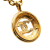 Chanel AB Chanel Gold Gold Plated Metal CC Round Pendant Necklace France