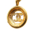 Chanel AB Chanel Gold Gold Plated Metal CC Round Pendant Necklace France