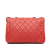 Chanel AB Chanel Red Lambskin Leather Leather Large Lambskin Coco Rider Flap France