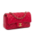 Chanel B Chanel Red Lambskin Leather Leather Mini Rectangular Classic Lambskin Single Flap France