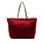 Fendi B Fendi Red Canvas Fabric Zucchino Roll Tote Italy