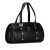 MCM B MCM Black Calf Leather Studded Barrel Handbag Korea, South