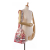 Christian Dior AB Dior Red with White Ivory Canvas Fabric Medium Royale d'Amour Lady D-Lite Italy