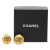 Chanel B Chanel Gold Gold Plated Metal CC Clip On Earrings France