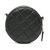 Chanel AB Chanel Black Lambskin Leather Leather Quilted Lambskin Round Pearl Clutch with Chain Italy