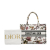 Christian Dior AB Dior White with Multi Canvas Fabric Medium Jardin Botanique Book Tote Italy