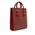 Goyard B Goyard Red Coated Canvas Fabric Goyardine Comores PM France