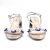 Miu Miu sandals in silver leather with blue and crystal highlights