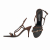 Alberta Ferretti sandals in brown with silver crystal trim