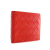 Bottega Veneta AB Bottega Veneta Red Calf Leather Intrecciato Bifold Wallet Italy