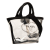 Prada AB Prada Black PVC Plastic Canapa Trimmed Plex Logo Tote Italy