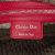 Christian Dior B Dior Red Lambskin Leather Leather Medium Lambskin Cannage Lady Dior Italy