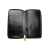 Saint Laurent AB Saint Laurent Black with Brown Coated Canvas Fabric Monogram Zip Around Long Wallet Italy