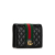 Gucci B Gucci Black Calf Leather Double G Web Trapuntata Compact Wallet Italy