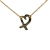 Tiffany & Co B Tiffany Gold 18K Yellow Gold Metal Loving Heart Pendant Necklace United States