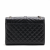 Saint Laurent Envelope Medium Embossed Grained Leather 2-Ways Envelope Bag Black