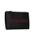 Salvatore Ferragamo AB Ferragamo Black Calf Leather Logo Clutch Italy