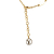 Louis Vuitton AB Louis Vuitton Gold Gold Plated Metal Essential V Necklace Italy