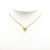 Louis Vuitton AB Louis Vuitton Gold Gold Plated Metal Essential V Necklace Italy