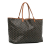 Goyard AB Goyard Black with Brown Coated Canvas Fabric Goyardine Saint Louis GM France