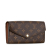 Louis Vuitton B Louis Vuitton Brown Monogram Canvas Canvas Monogram Portefeuille Sarah Wallet France