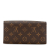 Louis Vuitton B Louis Vuitton Brown Monogram Canvas Canvas Monogram Portefeuille Sarah Wallet France