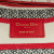 Christian Dior AB Dior Red Canvas Fabric Medium Royale d'Amour Lady D-Lite Italy