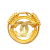 Chanel B Chanel Gold Gold Plated Metal CC Brooch France