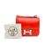 Hermès AB Hermès Red Calf Leather Mini Tadelakt Constance 18 France