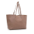 Saint Laurent AB Saint Laurent Brown Beige Calf Leather E/W Shopping Tote Italy