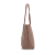 Saint Laurent AB Saint Laurent Brown Beige Calf Leather E/W Shopping Tote Italy