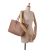 Saint Laurent AB Saint Laurent Brown Beige Calf Leather E/W Shopping Tote Italy